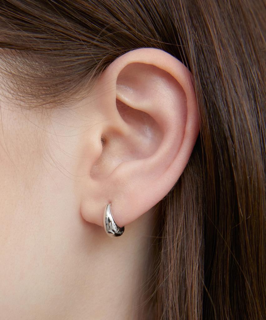 Byhyeres Luna Pebble One Touch Earrings S (White) Bh6E45620Wbxxx