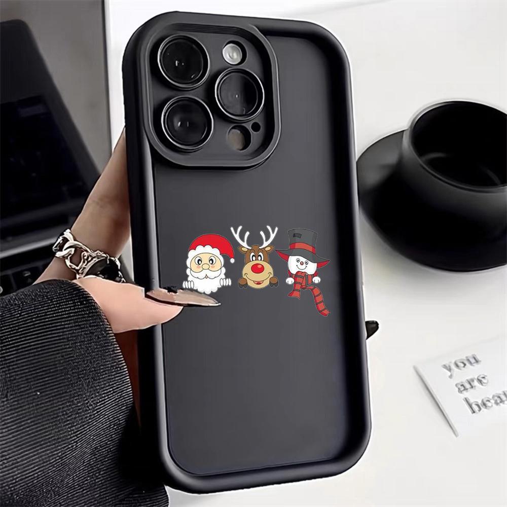 Ae120 Merry Christmas Santa Design Phone Cases for Xiaomi 14T 12 11 Lite 5G NE Redmi 13 14C 9C 9A A3 Note 12 Pro 11s Angel Eye Ladder Protective Cover
