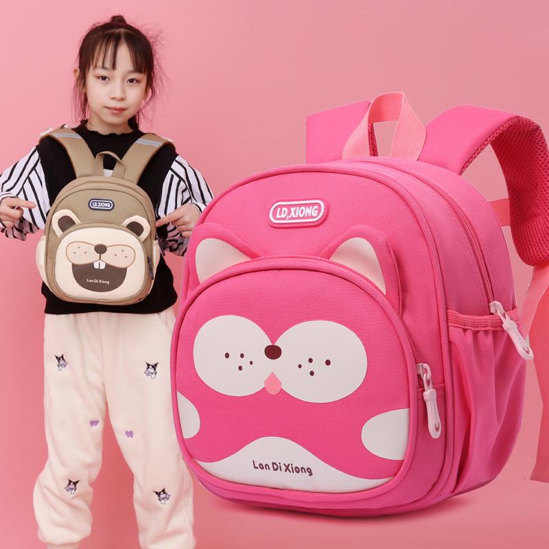 Pattern Cartoon Alphabet Kids Backpack With Comfort Oriented Shoulder Design