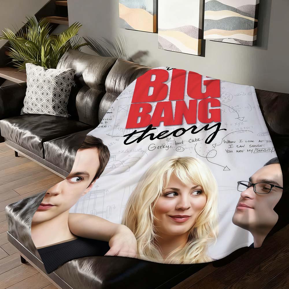 Funny tv The Big Bang Theory Blanket For Sofa Office Bed Plane Travel Sleep Read Relax Camping Soft And Warm