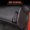 Glossy Piano Black Side Air Vent Outlet Trim Sticker For Corvette C6 2005-2013