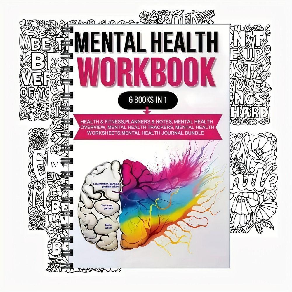 Emotion Tracker Mental Health Workbooks 6 Books In 1 Mental Care Workbooks