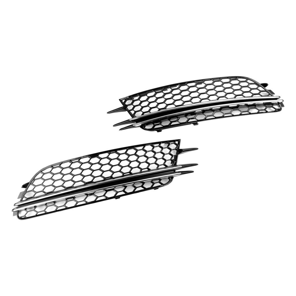 2 Stück Front-Nebelscheinwerfer-Abdeckung Blende Stoßstangen-Grill Passend für A6 4G C7 2012-2015