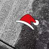 For Tesla Model 3/y Santa Hat Car Stickers Easy To Peel Festive Self-Adhesive Decoration Antler Decal Holiday Supplies