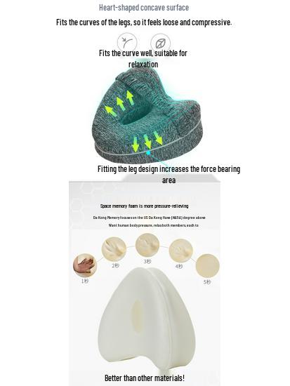 Herzförmiges Memory-Foam Kniekissen für Schwangere