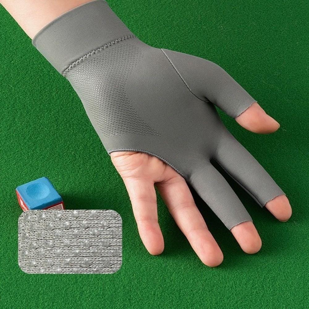 Elastic Billiards Glove Left Hand Billiard Training Gloves Three Fingers Glove  Fitness Accessories