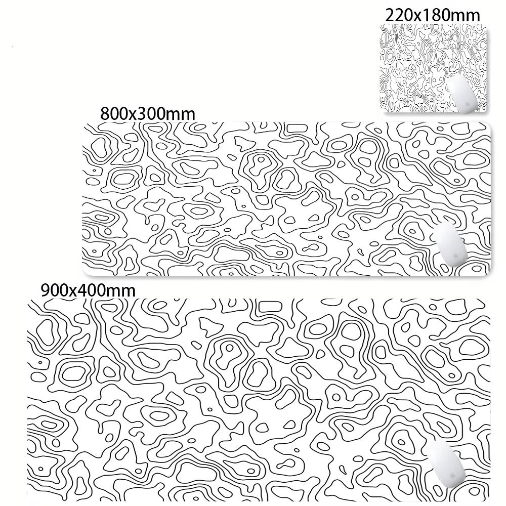 Minimalist Contour Line Extended Mouse Pad Waterproof Antislip Nonslip Desk Mat