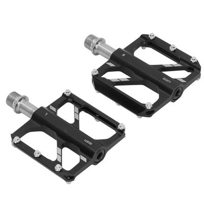 Bike Pedals 3 Bearings Wide Pedals Light Weight Waterproof Skeletonized Titanium Alloy Bike Pedal for Cycling Road Bike