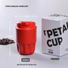 Compact Ceramic-Lined Coffee Thermos for Women - Stylish Stainless Steel Insulated Cup