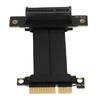 Graphics Card Extension Cable Gen 4 GPU PCIE 4.0 X4 Riser Cable 8GB S 90 Degree for M.2 WiFi USB Sound Card SSD