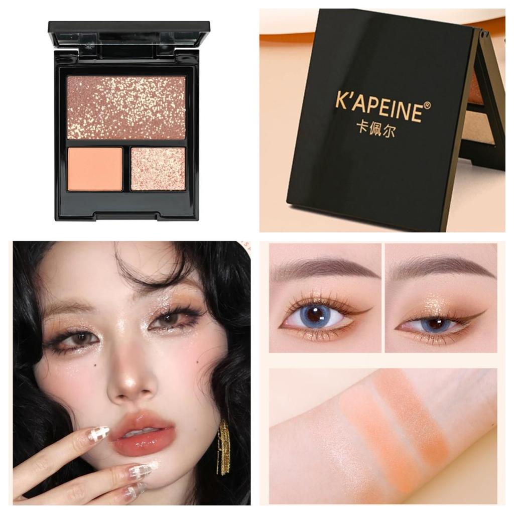 Punk Smokey Matte Glitter Eyeshadow Palette with 9 Cool Toned Colors