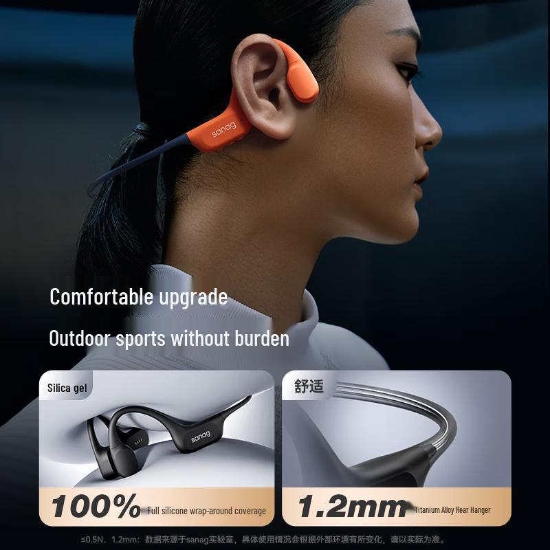 Saina B77 PRO MAX IPX8 Waterproof Bone Conduction Sport Headset