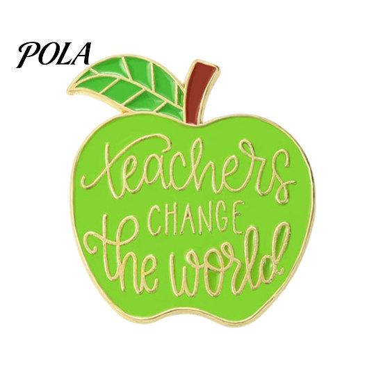 Brooch Pin, Enamel Teacher-Themed Fruit Shape Lapel Pin, Lightweight Outfit Badge for Teachers Day Graduation