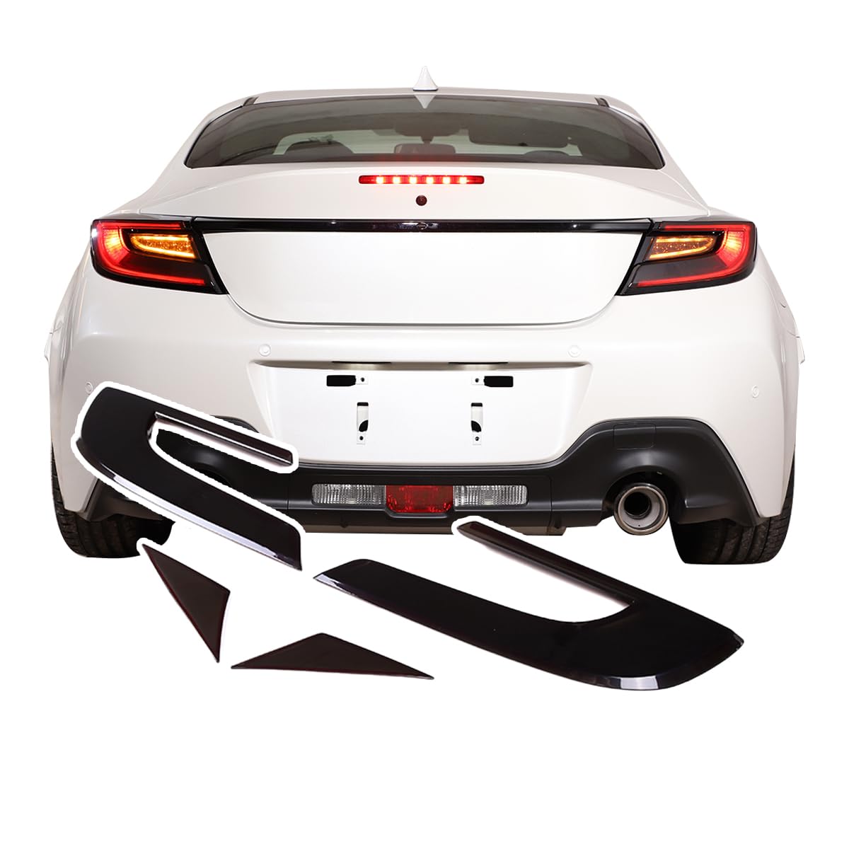 

Set of 4 Rear Light Guards for Toyota BRZ Rear Tail Lamp Smoky Clear Protective Light Decorative Easy Reverse Light Exterior Made of ABS 86/Subaru