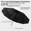 10 Ribs Umbrella Automatic Folding with Carabiner Handle, UV Rain Protection Travel Portable Sun Umbrella, Windproof 10-Rib for Women Men Lightweight