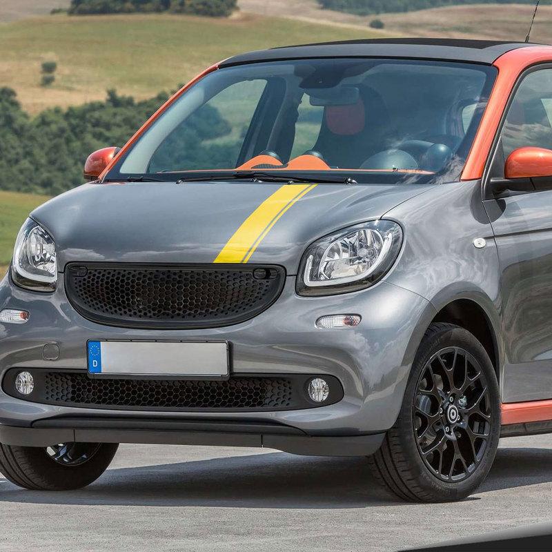 Car Front Head Engine Cover Hood Sticker For Mercedes Benz Smart Forease Fortwo Forfour Vinyl Film Decal Auto Tuning Accessories