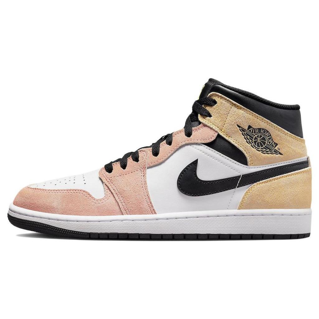 Air Jordan 1 Mid SE Flight Club Men Sneakers Pink Magic-Ember Sundial DX4332-800