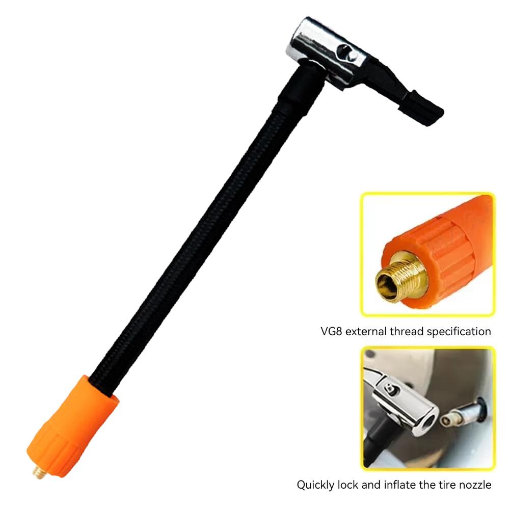 Car Tire Inflator Hose Air Pump Extension Tube Adapter Tire Repair Tyre Inflatable Hose For Motorcycle Bicycle Auto Accessories