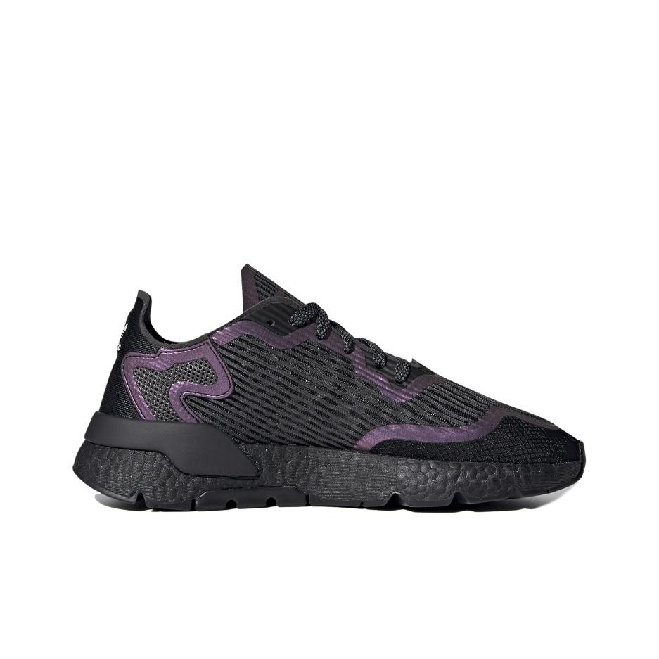 Adidas Zapatillas Unisex Nite Jogger Fluid Black Purple Core-Black Grey-Six FV1676