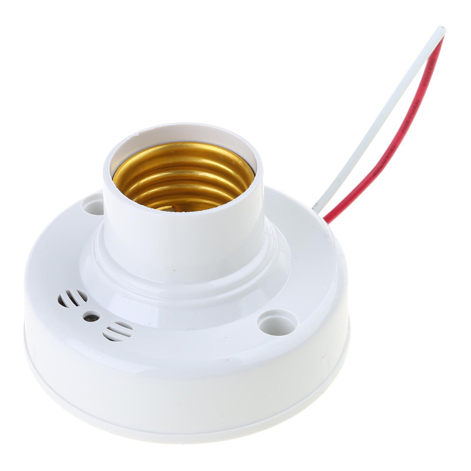 

Delay Switch Voice Control Light Stand E27 Lamp Base 110-220V Lighting Fixture for Garage Basement Balcony белый