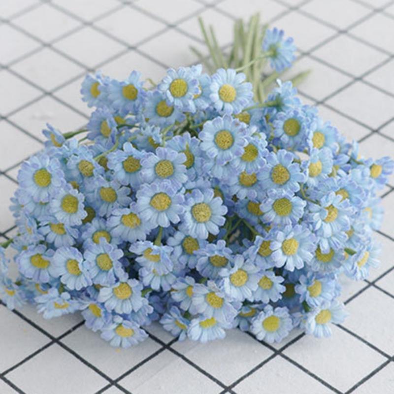 1 Bunch Korean Style Ins Artificial Flowers Simulation Daisy Fake Flowers Small Bud Bride Wedding Party Home Decoration Flowers