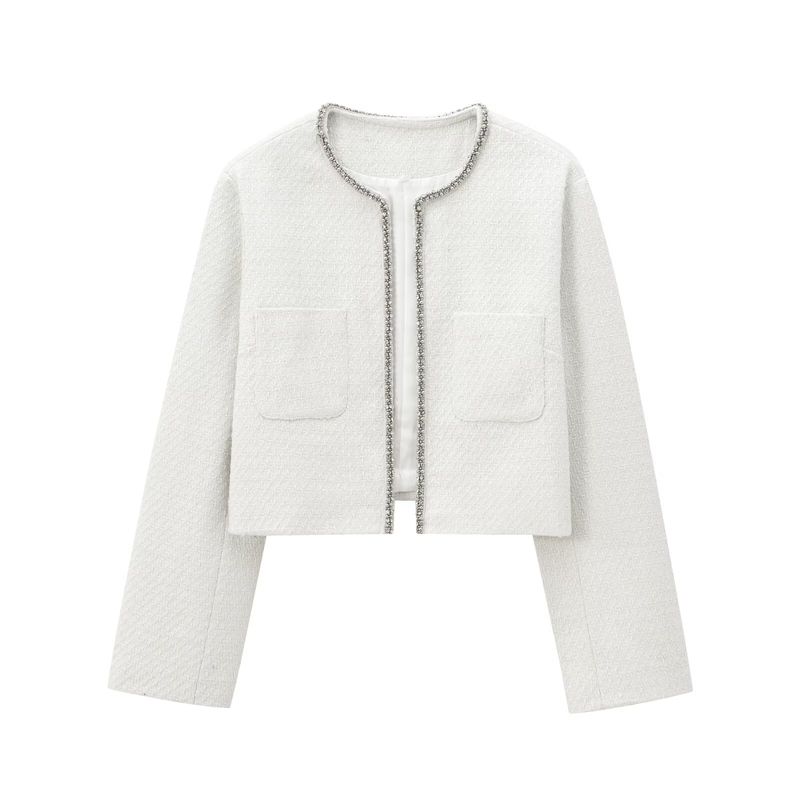 Kaslead New Arrival Women's Clothing Fashion Fengshui Diamond Decorative Velvet Coat Skirt 1246799 1246949