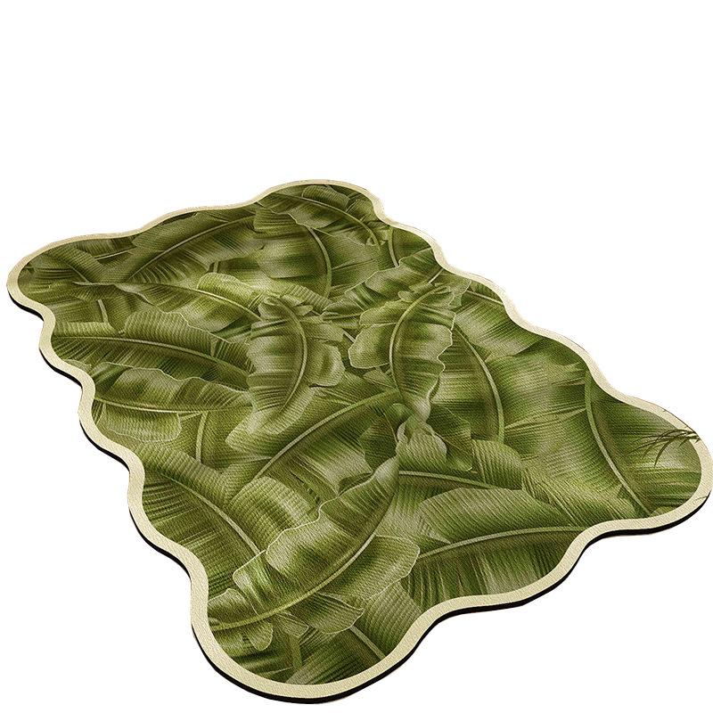 Bathroom Floor Mat Green Forest Style Bathroom Floor Mat Absorbent Quick Drying Anti Slip Mat