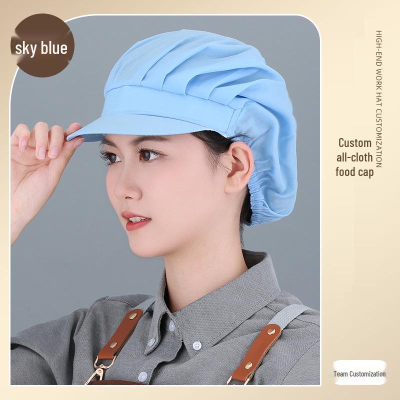 Women's Breathable Dustproof Kitchen Chef Hat - Sanitary Head Cover for Catering and Workshops