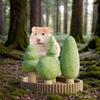 Small Pet Toys 5X Jungle Theme Hamster Chewing Toys Realistic Habitat Decoration Animals Tooth Care Playing Companion For