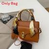 Pu Fashion Small Square Handbag With Zipper Closure For Daily Casual Wear