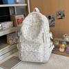 Schoolbag Korean high school student schoolbag female ins casual and light class backpack versatile corduroy large capacity backpack