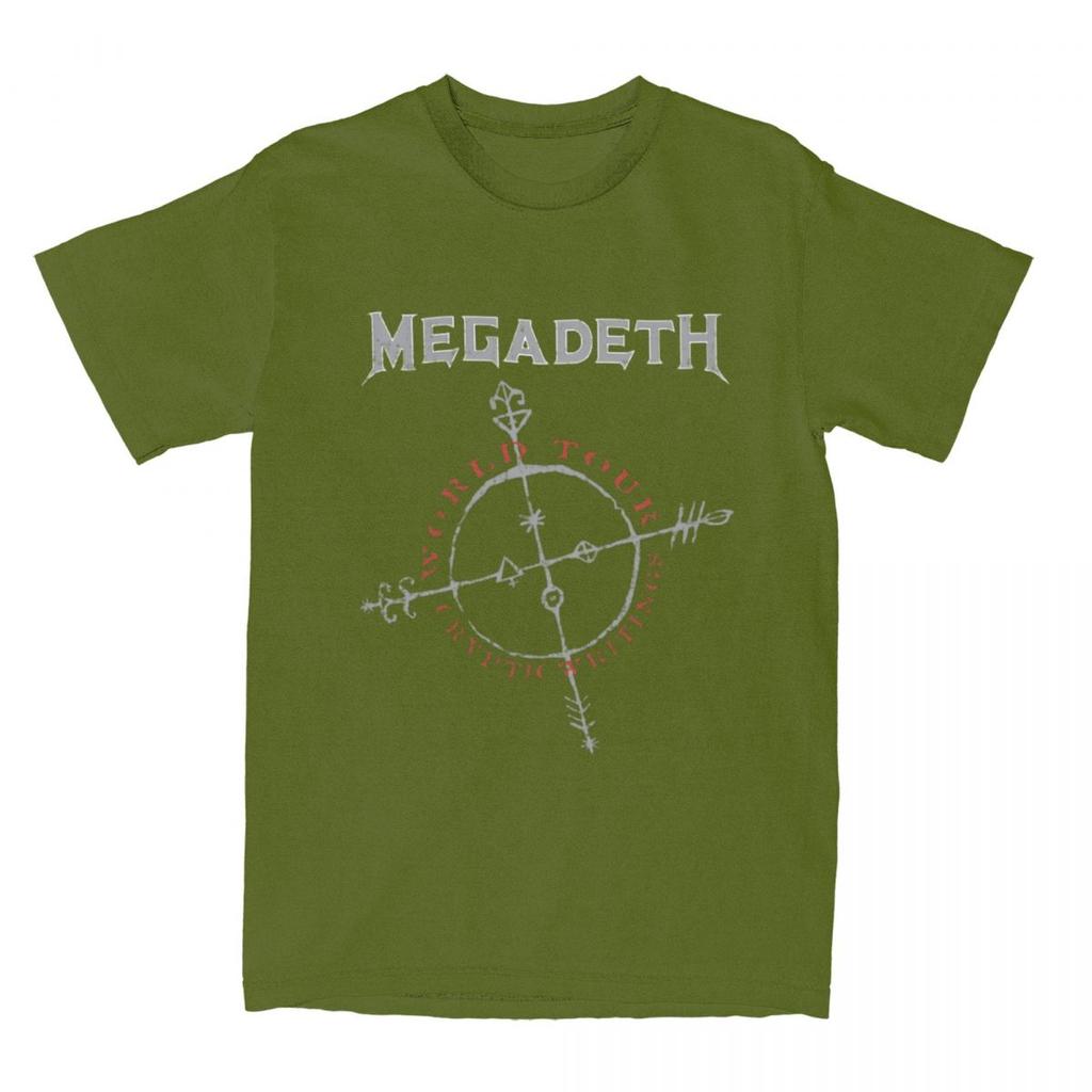 Megadeths Cryptic Writings Shirt Men Women 100% Cotton Funny Crew Neck Black Metal Death Metal Tees Short Sleeve Clothes Unique