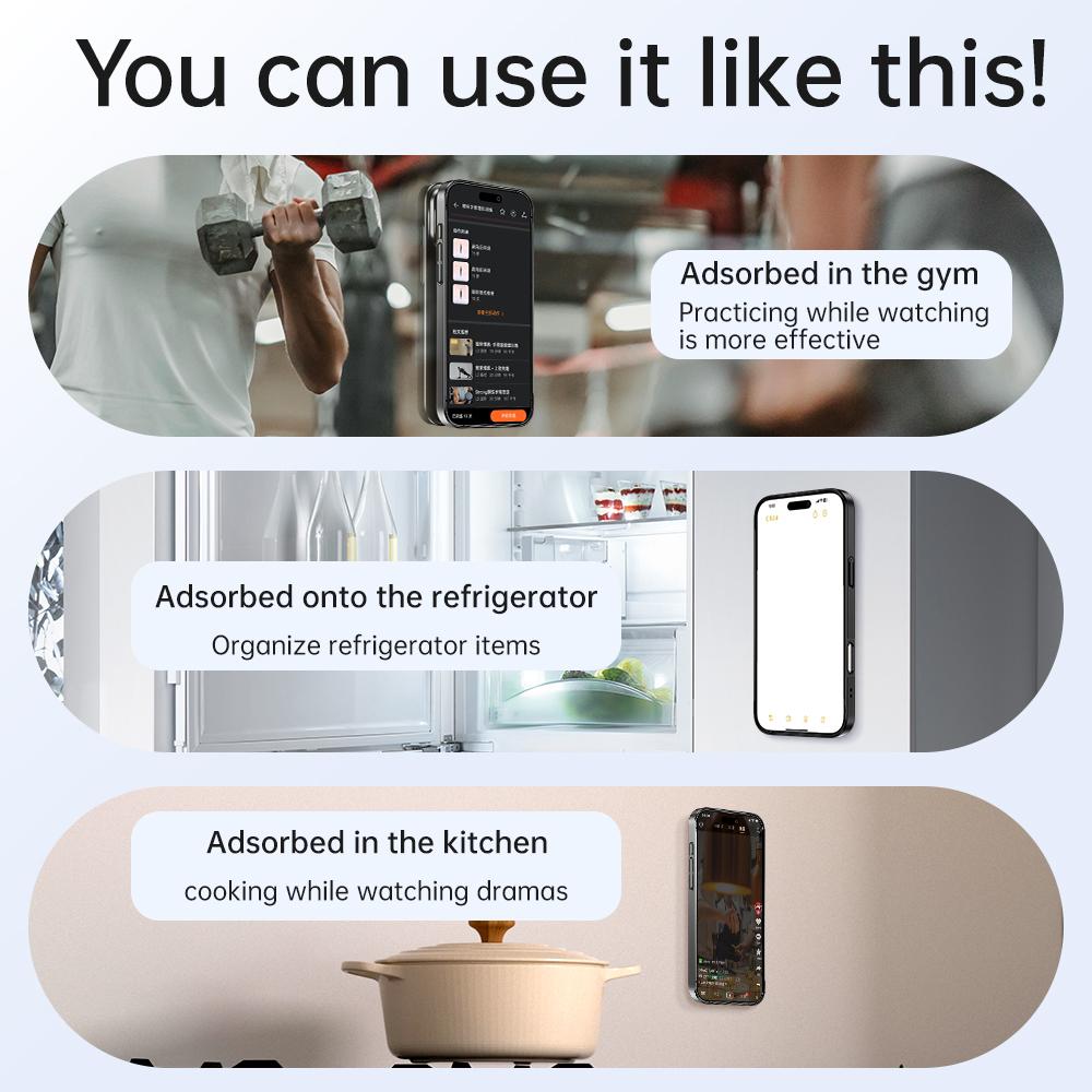 For iPhone 16 Pro Max Case Compatible with MagSafe Suction Cup Kickstand PC Phone Cover