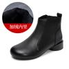 First Layer Cowhide Thick Heel Retro Short Boots Women's 2026 Autumn New Mother Shoes Single Boots Leather Versatile Fashion Boots
