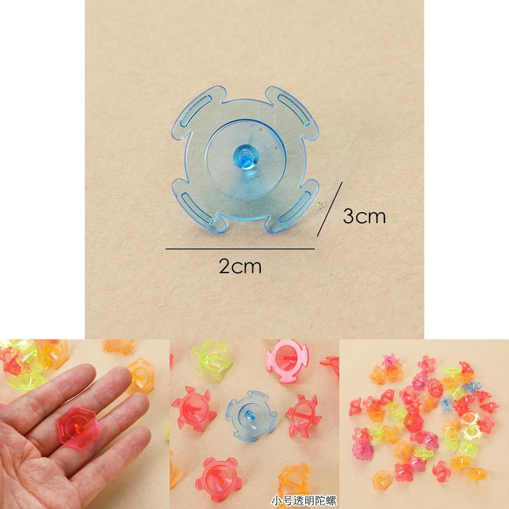 Plastic Hand Twist Transparent Gyroscope Toy For Kids Play And Collection