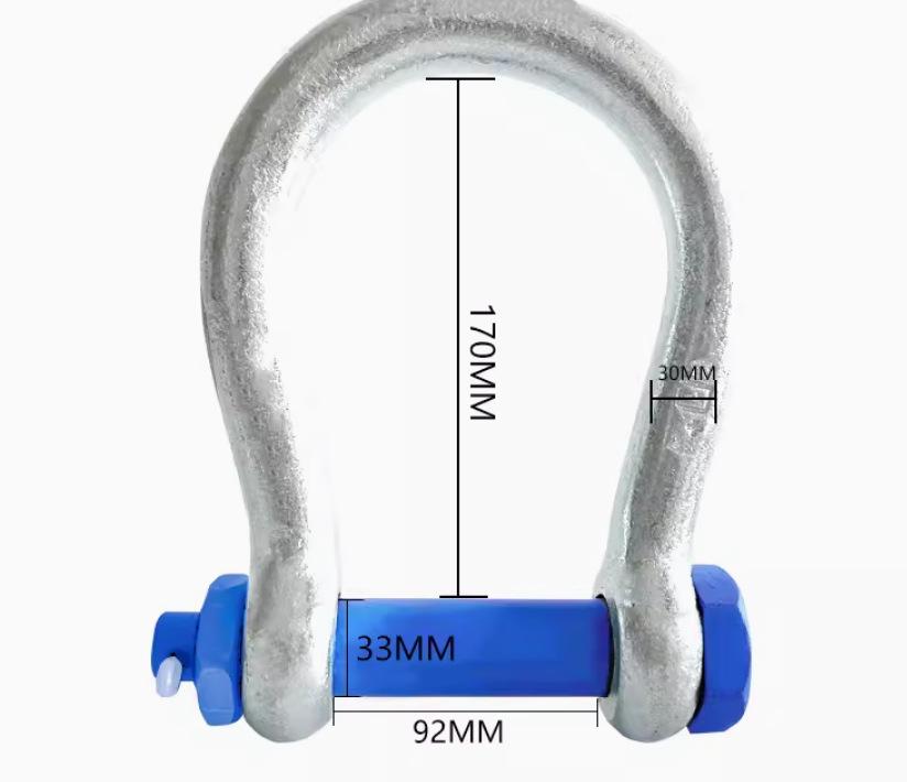 Enhanced U- and D-shaped magnetic lifting shackle with suction cup, high-strength, large opening, and designed for opposite sex applications.