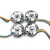 Multi-Voltage Outer Rotor Brushless Motor with Built-in Driver, PWM Speed Control, D-Shaft 6mm, DC 12-24V