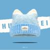 Korean version ins cute cat ears knitted wool hat for women traveling to keep warm and cold, versatile ear protector pullover hat