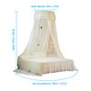 Universal Dome Bed Canopy Single Entrance Fine Mesh Bed Net Lace Curtain Princess Style Bedroom
