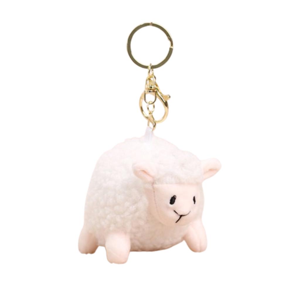 PP Cotton Little Lamb Plush Keychain Stuffed Keychain Lamb Plush Toy  Keyrings Accessories