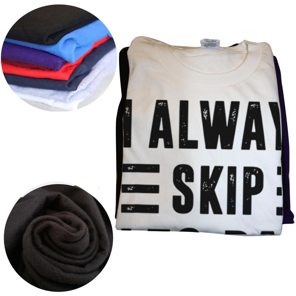 I Always Skip Leg Day Gym Training T-Shirt Casual Fashion Loose Streetwear Hip Hop Take Exercise Fitness Unisex Tshirt Y2K Tees