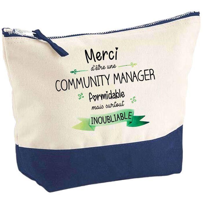Trousse de maquillage - PLANETEE - Merci Comédienne Inoubliable - Grand format - Coton - Fabriqué en France