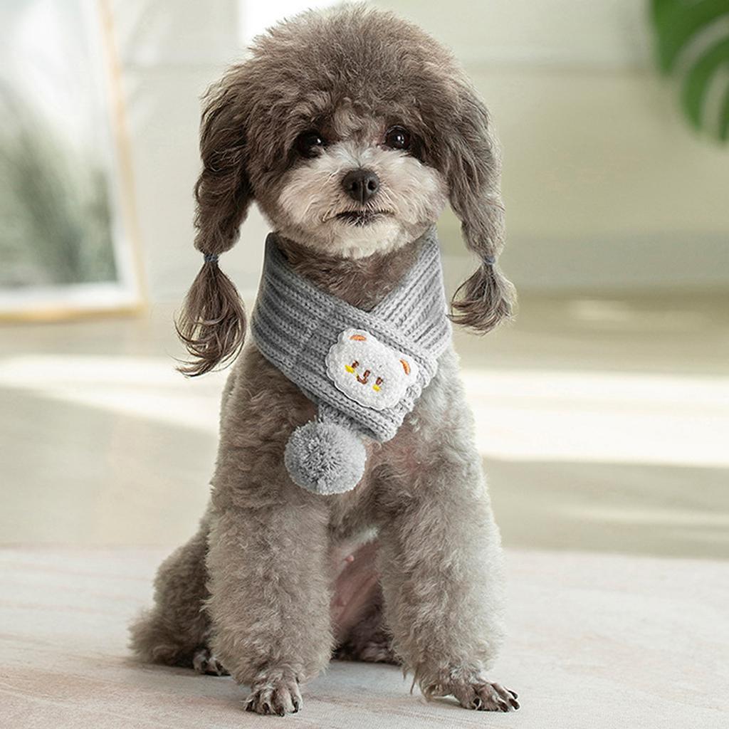 Pet Christmas Scarf Pet Neck Warmer Apparel For Little Pet Dogs Cats