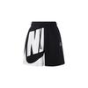 Air Letter Print Large Logo Sports Lace-Up Mid-Rise Casual Shorts Women Shorts Black FN2247010
