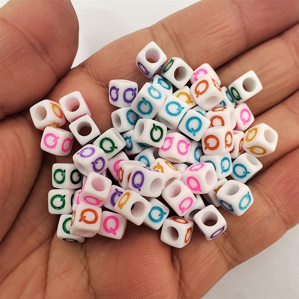 100 ks/šarže akrylové korálky dopisní korálky hledání šperků pro DIY náhrdelník náramek 6mm velkoobchod s módou vysoce kvalitní nové