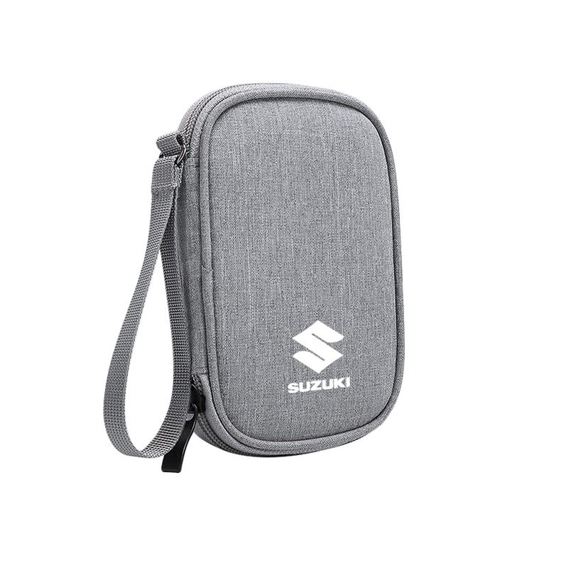 Portable Car Travel Storage Bag Keys Earphone Card Pouch Auto Interiors For Suzuki Jimny Swift Samurai Vitara SX4 Alto Kaiser