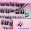 1 Box Self Adhesive Eyelash,Pre Glued Eyelash,Cluster Eyelash,No Need Glue,Easy To Put On, Diy Eyelash Extension