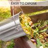 Compost Bucket For Kitchen Countertop,1.3 Gallon Stainless Steel Compost Bin Indoor With Lid, Odorless Food Waste Bucket