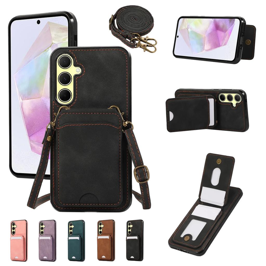 Crossbody Phone Case for Samsung Galaxy A55 A35 A25 A15 A54 A53 A52S A52 A32 A33 A34 A22 A13 A14 A72 A06 A16 A26 A36 A56 A24 4G