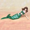 Doll Accessories KidsToy Mermaid Clothes For Barbie Doll Genuine Tail Bra + Doll Dress Clothes for 1/6 Barbie Doll  DIY Toy